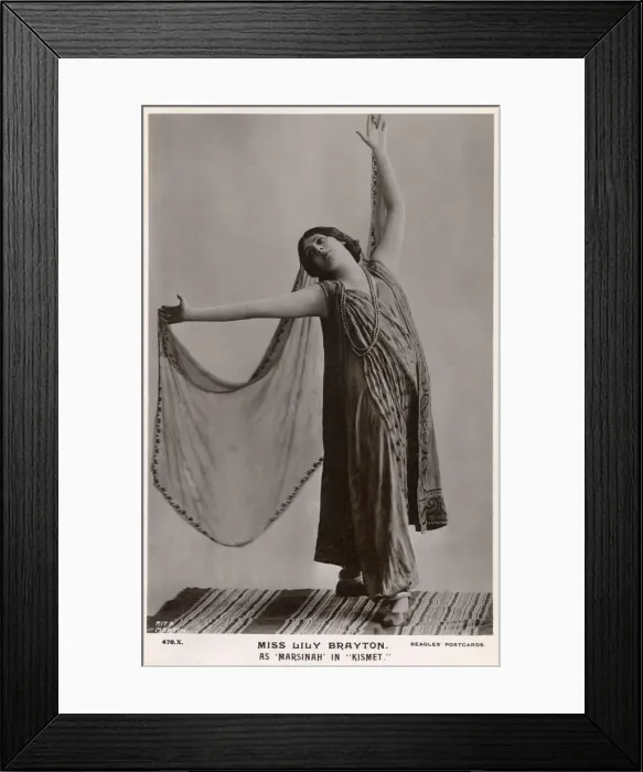 Framed Print : Miss Lily Brayton in the role of Marsinah in Kismet Framed Print : Miss Lily Brayton in the role of Marsinah in Kismet