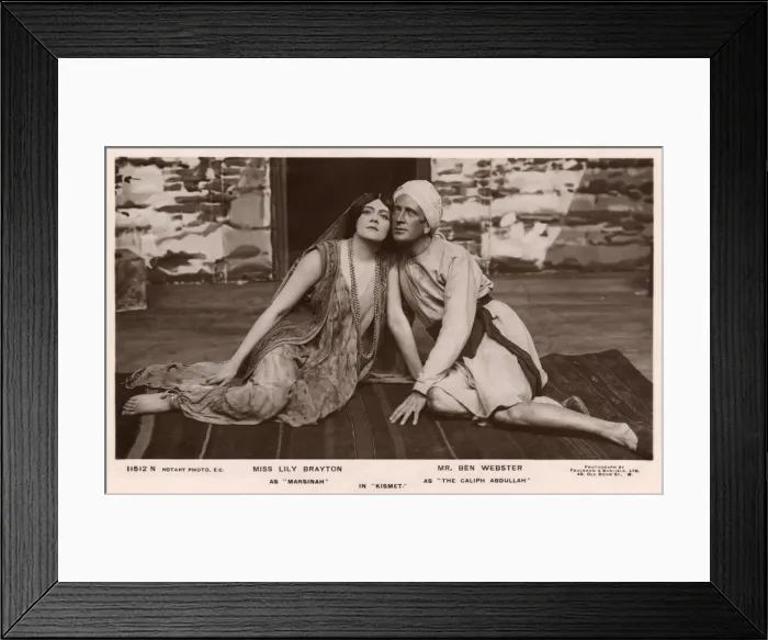 Framed Print : Lily Brayton and Ben Webster in Kismet Framed Print : Lily Brayton and Ben Webster in Kismet