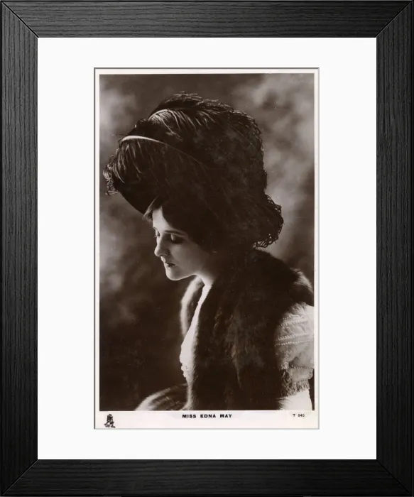 Framed Print : Edna May - American Actress and singer Framed Print : Edna May - American Actress and singer
