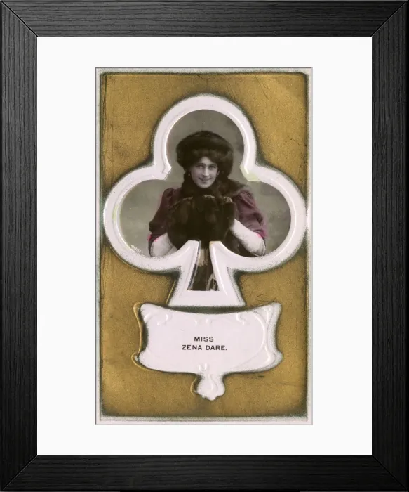 Framed Print : Miss Zena Dare - British Singer and Actress Framed Print : Miss Zena Dare - British Singer and Actress