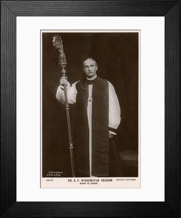 Framed Print : Arthur Foley Winnington-Ingram - Bishop of London Framed Print : Arthur Foley Winnington-Ingram - Bishop of London
