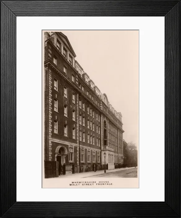 Framed Print : Warkwickshire House, Bloomsbury, London Framed Print : Warkwickshire House, Bloomsbury, London