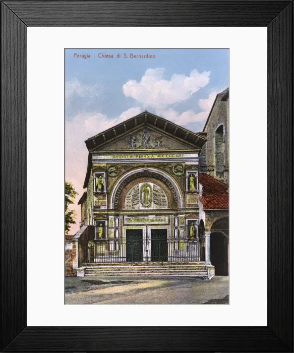 Framed Print : Perugia, Italy - Oratory of St. Bernardino Framed Print : Perugia, Italy - Oratory of St. Bernardino