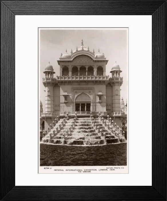 Framed Print : Imperial International Exhibition, London - The Cascade Framed Print : Imperial International Exhibition, London - The Cascade