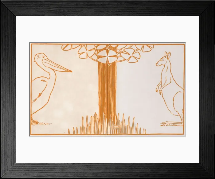 Framed Print : The Jumblies - Edward Lear - Endpapers Framed Print : The Jumblies - Edward Lear - Endpapers