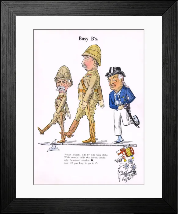 Framed Print : Roberts, Buller and Beresford Framed Print : Roberts, Buller and Beresford