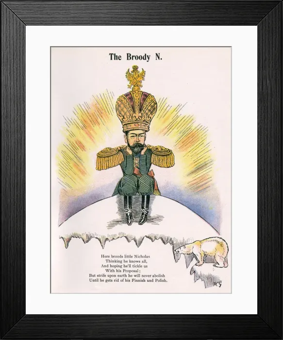 Framed Print : Tsar Nicholas II of Russia Framed Print : Tsar Nicholas II of Russia