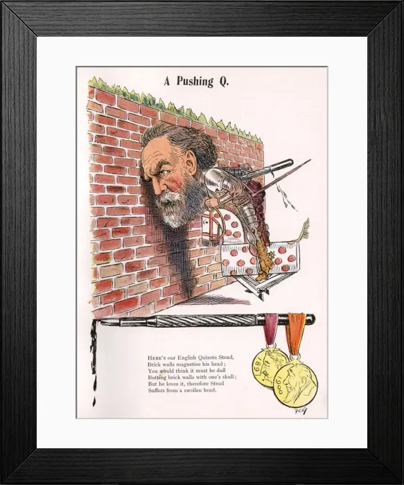 Framed Print : William Thomas Stead - Newspaper editor and Peace campaigner Framed Print : William Thomas Stead - Newspaper editor and Peace campaigner