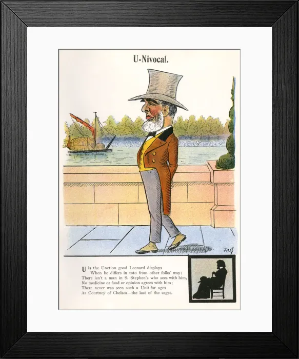 Framed Print : Leonard Henry Courtney - Radical British Politician Framed Print : Leonard Henry Courtney - Radical British Politician