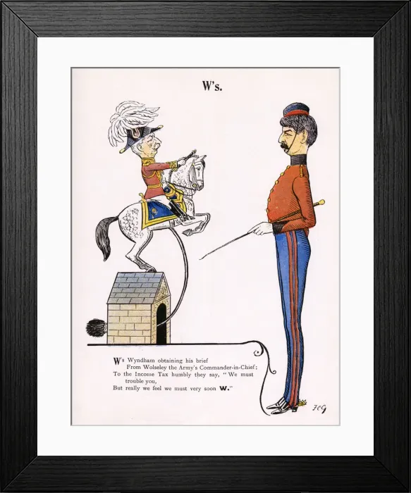Framed Print : First Viscount Wolseley and George Wyndham Framed Print : First Viscount Wolseley and George Wyndham