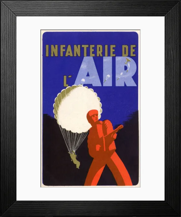Framed Print : Enlist with Free French Infantry of the Air (Paratroopers) Framed Print : Enlist with Free French Infantry of the Air (Paratroopers)