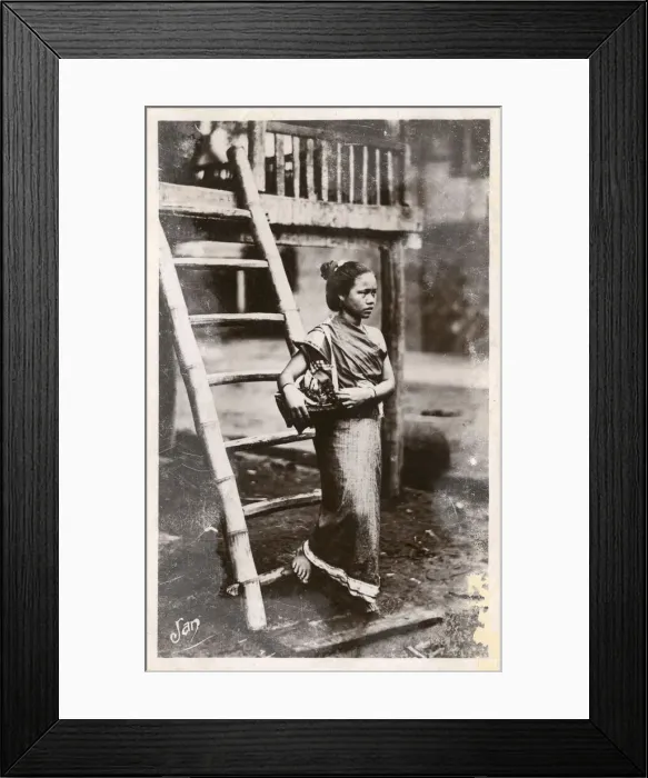 Framed Print : Laos - Luang Prabang Province - Leaving for the Market Framed Print : Laos - Luang Prabang Province - Leaving for the Market