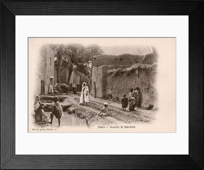 Framed Print : Bab-Darb Quarter of Biskra Old Town, Algeria Framed Print : Bab-Darb Quarter of Biskra Old Town, Algeria