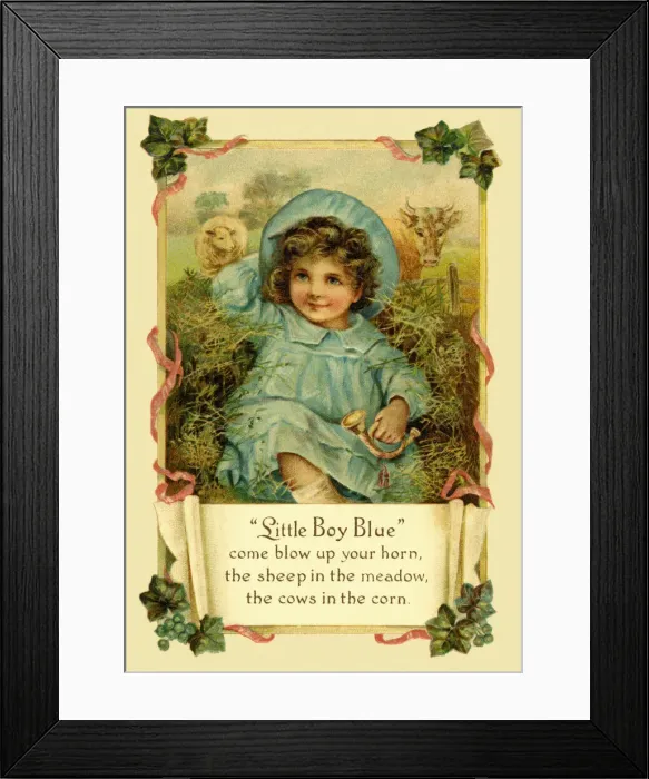 Framed Print : Little Boy Blue Framed Print : Little Boy Blue