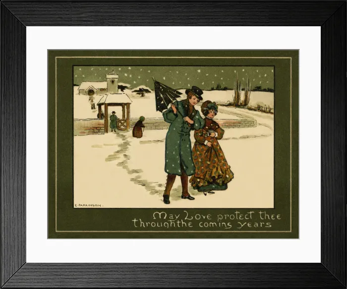 Framed Print : Christmas greeting