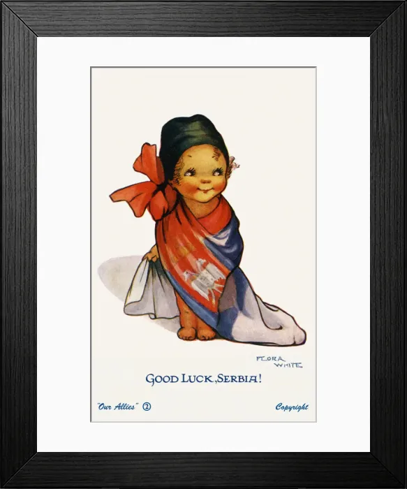 Framed Print : Good Luck Serbia Framed Print : Good Luck Serbia