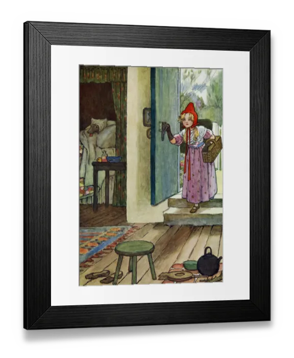 Framed Print : Red Cap (Red Riding Hood) Framed Print : Red Cap (Red Riding Hood)