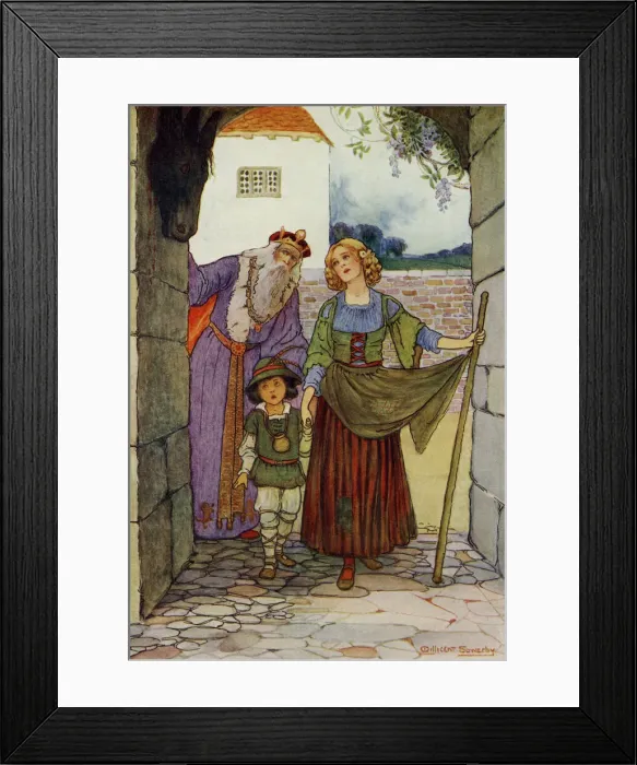 Framed Print : The Goose Girl Framed Print : The Goose Girl