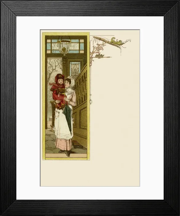 Framed Print : Nursemaid & child Framed Print : Nursemaid & child