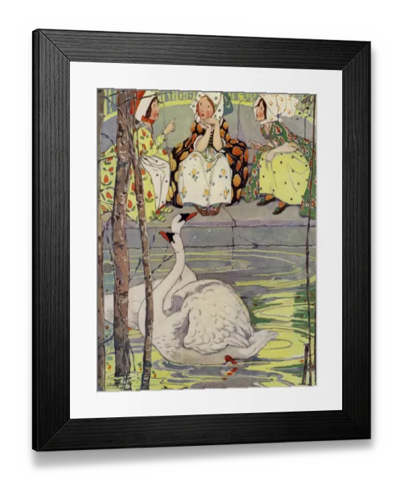 Framed Print : The swan pond Framed Print : The swan pond