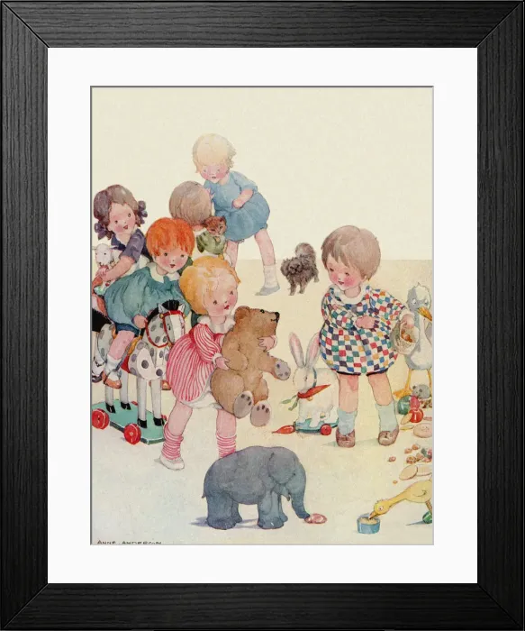 Framed Print : Children and toys Framed Print : Children and toys