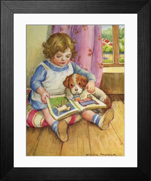 Framed Print : Girl reading Framed Print : Girl reading