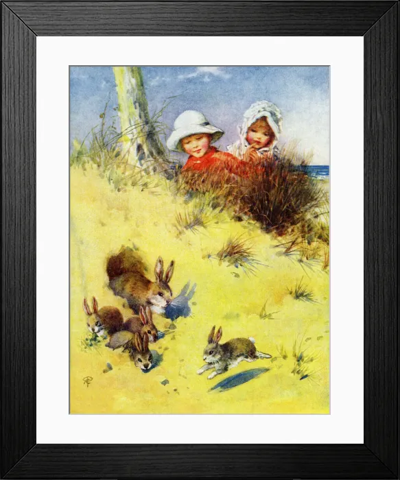 Framed Print : Watching rabbits Framed Print : Watching rabbits