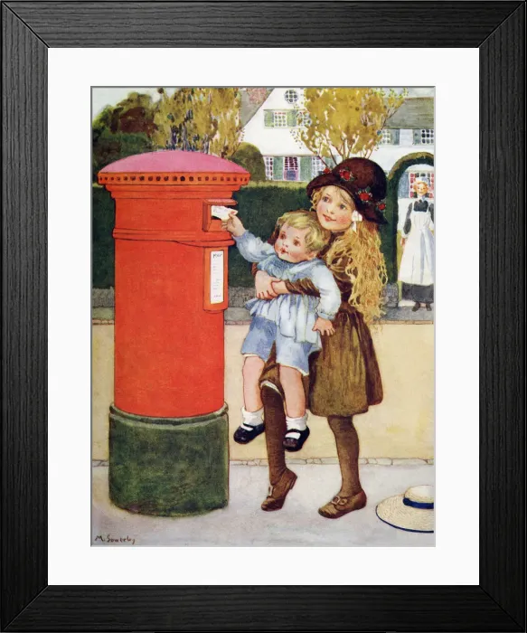 Framed Print : Posting a letter Framed Print : Posting a letter