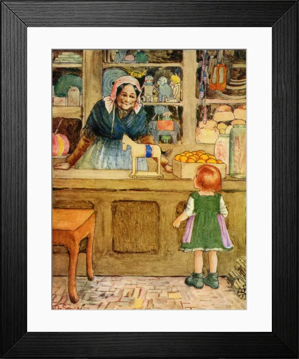 Framed Print : Shopping for mother Framed Print : Shopping for mother