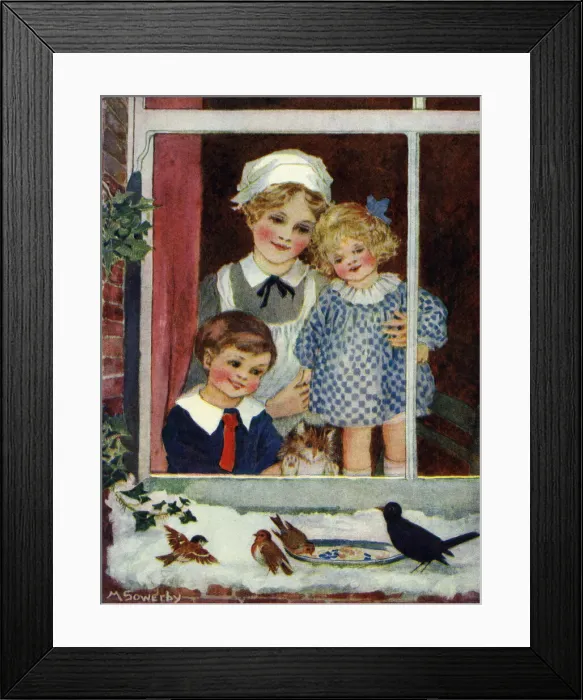 Framed Print : Feeding the birds Framed Print : Feeding the birds