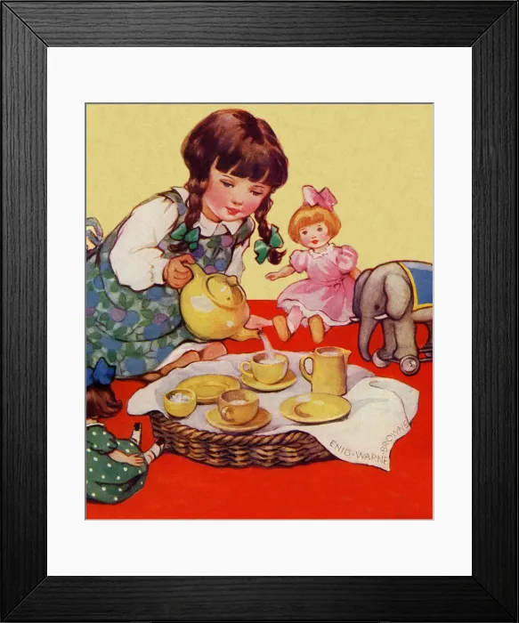 Framed Print : Dolls tea party Framed Print : Dolls tea party
