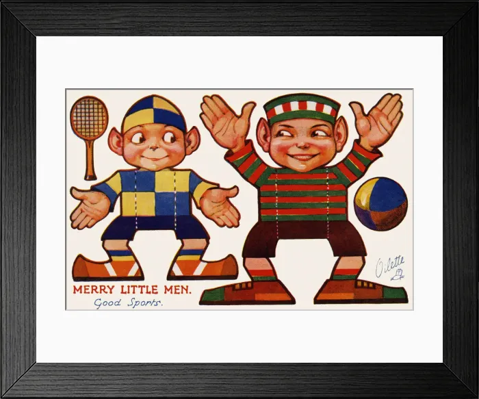 Framed Print : Merry Little Men Framed Print : Merry Little Men