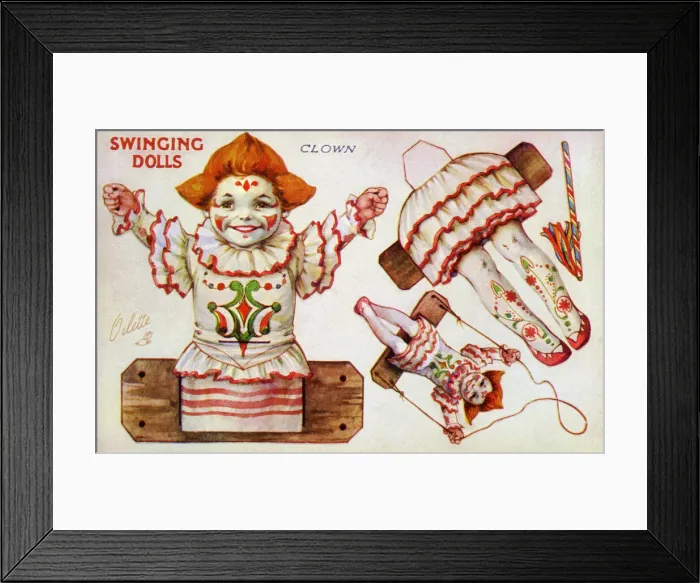 Framed Print : Swinging Dolls Framed Print : Swinging Dolls