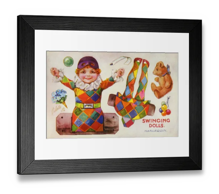 Framed Print : Swinging Dolls Framed Print : Swinging Dolls