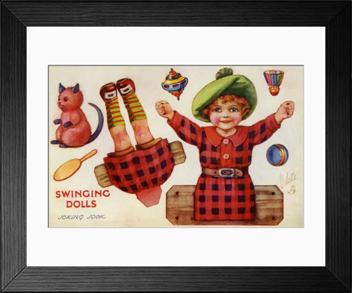 Framed Print : Swinging Dolls Framed Print : Swinging Dolls