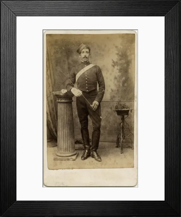 Framed Print : British Cavalryman - Carte de Visite photograph Framed Print : British Cavalryman - Carte de Visite photograph