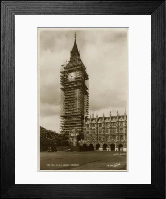 Framed Print : Big Ben under repair - Scaffolding - Houses of Parliament Framed Print : Big Ben under repair - Scaffolding - Houses of Parliament