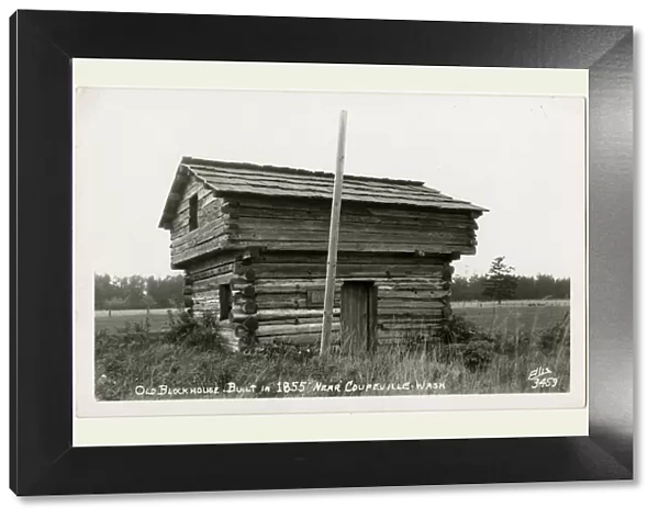 The Davis Blockhouse near Coupeville, Washington, USA