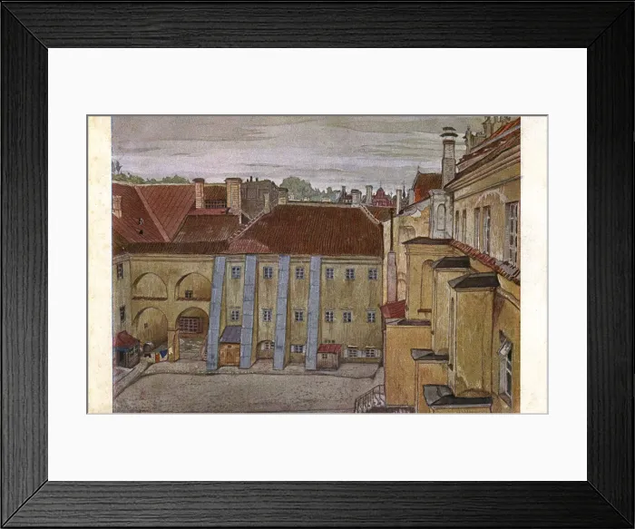 Framed Print : Courtyard - the former building of the University of Vilnius Framed Print : Courtyard - the former building of the University of Vilnius
