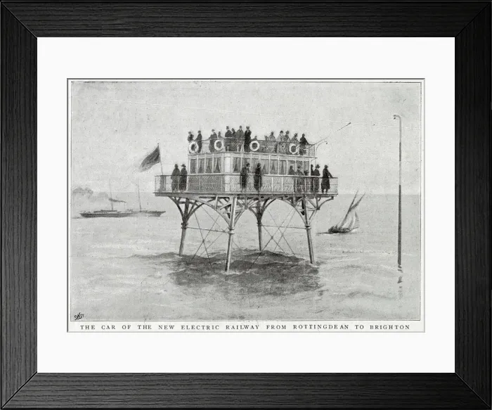 Framed Print : The Brighton and Rottingdean Seashore Electric Railway - a unique coastline railway Framed Print : The Brighton and Rottingdean Seashore Electric Railway - a unique coastline railway