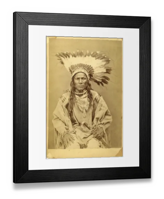 Framed Print : David Frances Barry photo - Hidastas Chief Framed Print : David Frances Barry photo - Hidastas Chief
