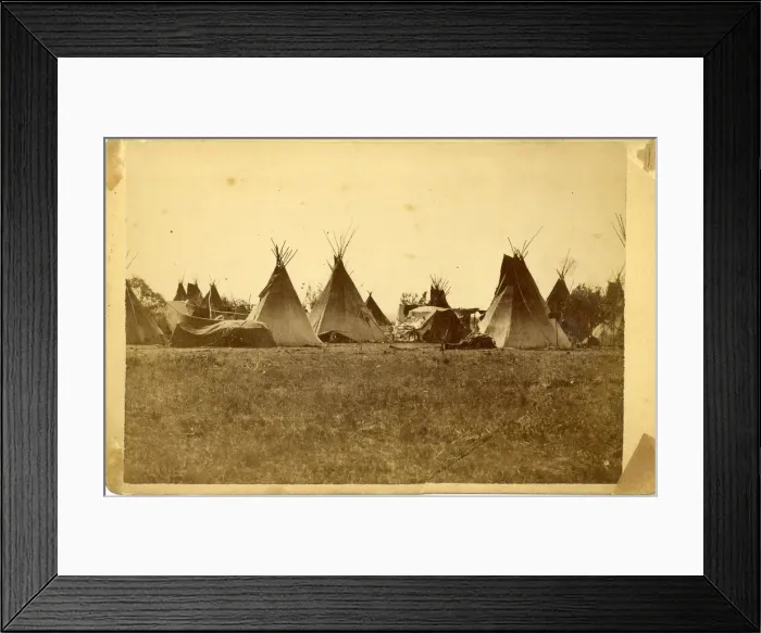 Framed Print : David Frances Barry photo - Sioux teepees Framed Print : David Frances Barry photo - Sioux teepees
