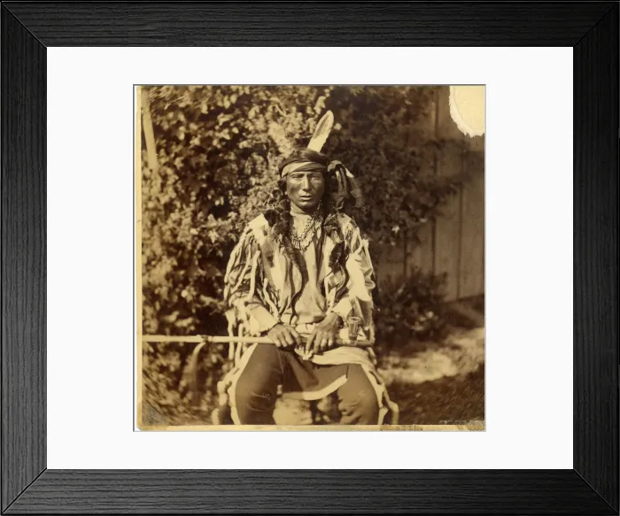 Framed Print : David Frances Barry photo - Chief Rushing War Eagle Framed Print : David Frances Barry photo - Chief Rushing War Eagle