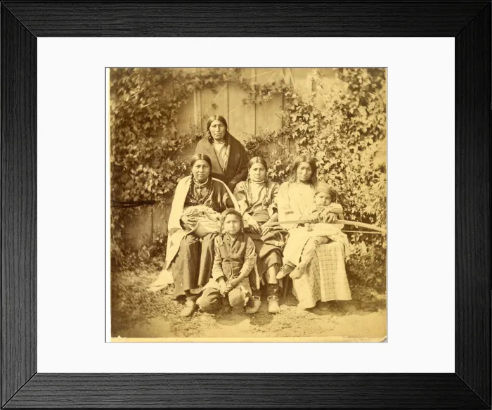 Framed Print : David Frances Barry photo - Native American Family Framed Print : David Frances Barry photo - Native American Family