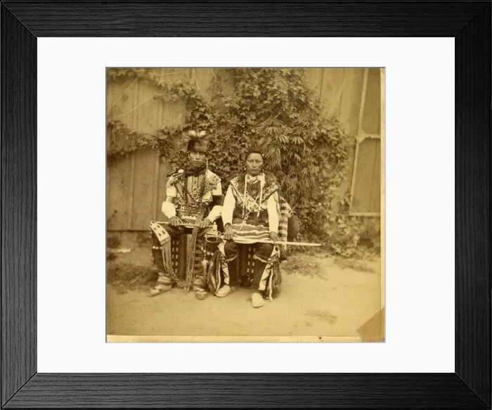 Framed Print : David Frances Barry photo - Two young chiefs Framed Print : David Frances Barry photo - Two young chiefs