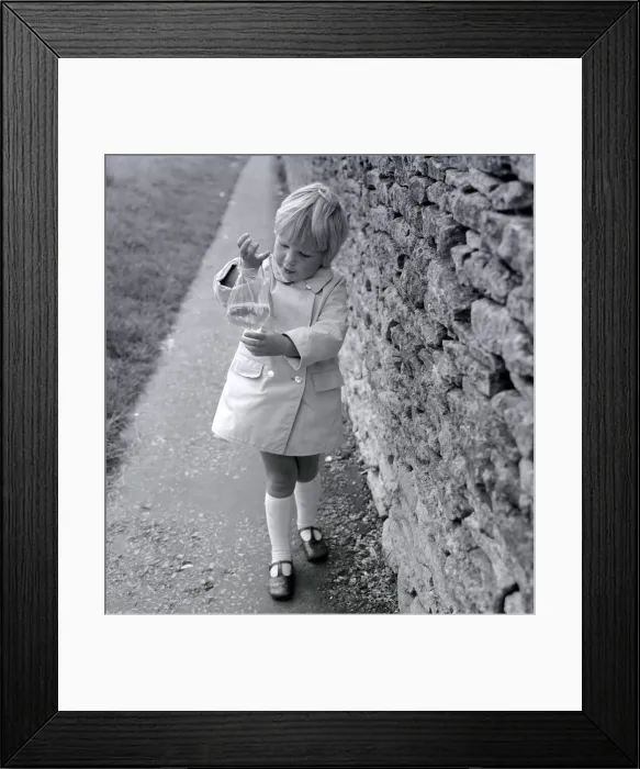 Framed Print : Girl with Goldfish Framed Print : Girl with Goldfish