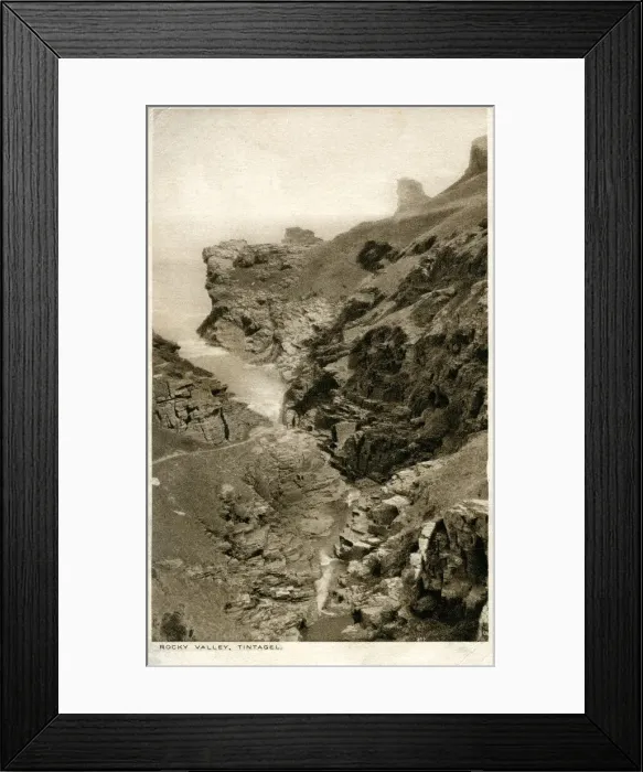Framed Print : Rocky Valley, Tintagel, Cornwall Framed Print : Rocky Valley, Tintagel, Cornwall