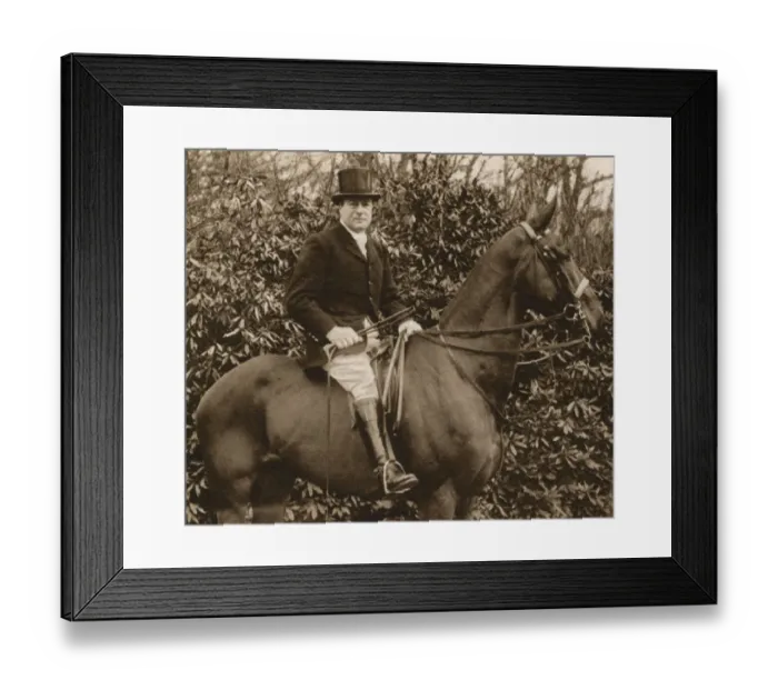 Framed Print : F. W Rickett on horseback Framed Print : F. W Rickett on horseback