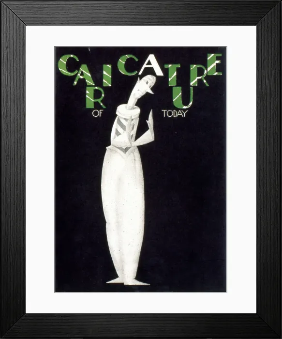 Framed Print : Book cover design, Caricature of Today