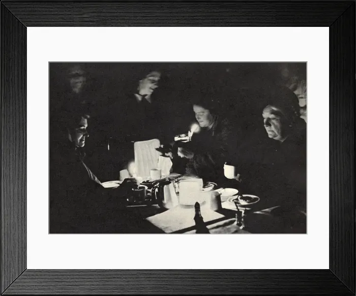 Framed Print : Blackout, meal by candlelight, 1949 Framed Print : Blackout, meal by candlelight, 1949